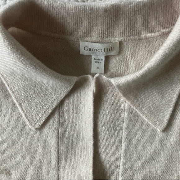 Garnet Hill Essential Cashmere Polo - Picture 4 of 5